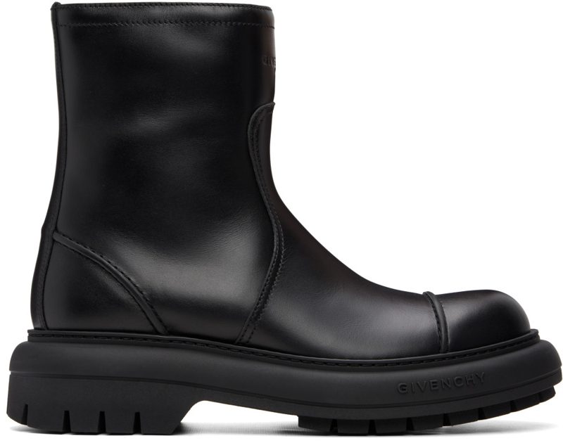 Black [지방시] Cargo Biker Leather Boots 262278M228000