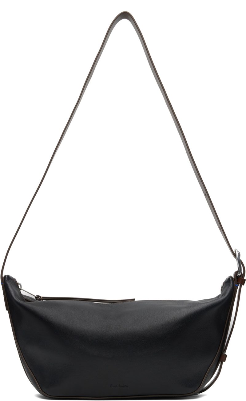 Paul Smith Black Leather Sling Crossbody Bag 262260M170006