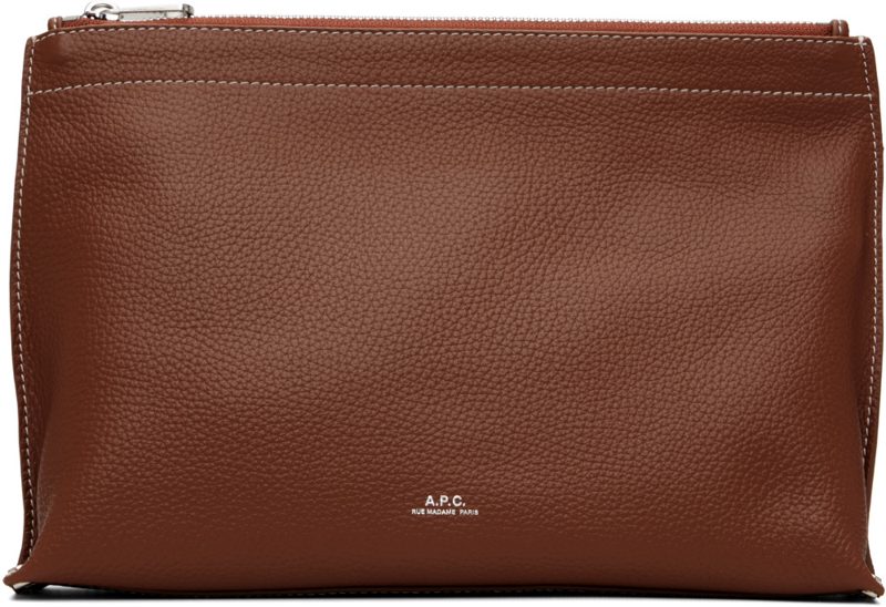 Brown Neige Clou Pouch 262252F045000