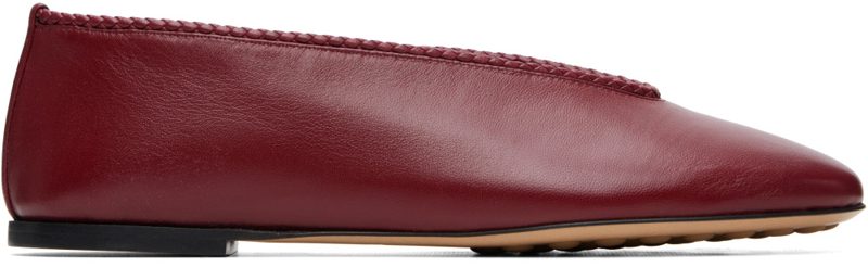 Burgundy Rosa Ballerina Flats 262798F118003