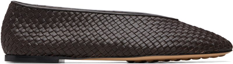 Brown Rosa Ballerina Flats 262798F118002