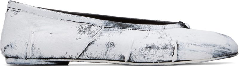 White Tabi New Ballerina Flats 262168F118015