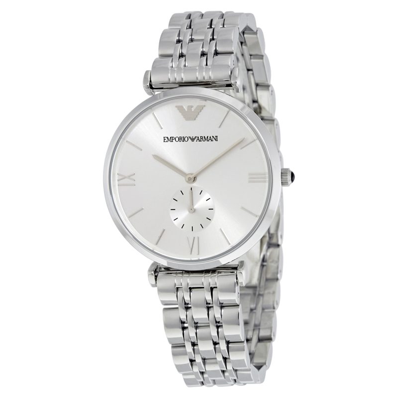 Emporio Armani Classic Silver Dial Mens Watch AR1819