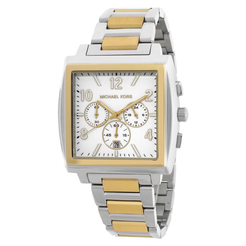 Michael Kors Rhys Chronograph Quartz Silver Dial Mens Watch MK9240