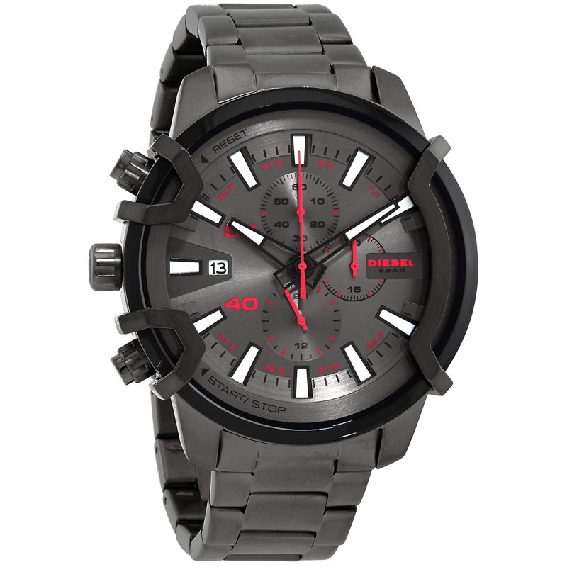Griffed Chronograph Quartz Grey Dial Mens Watch DZ4586