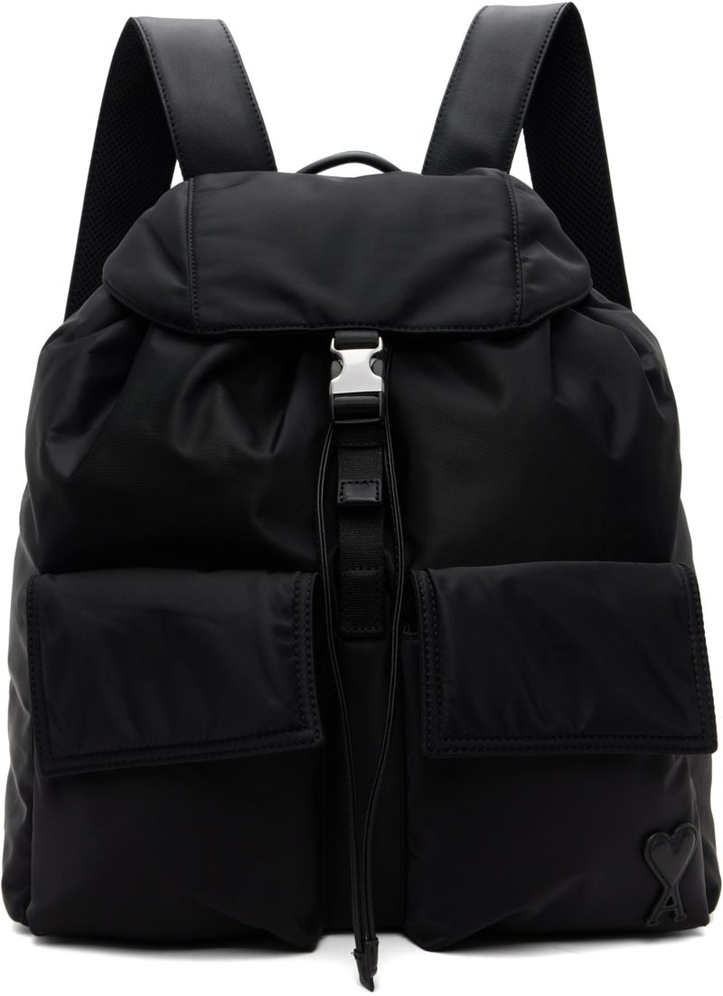 Black Nylon Marcel Backpack 262482M166002