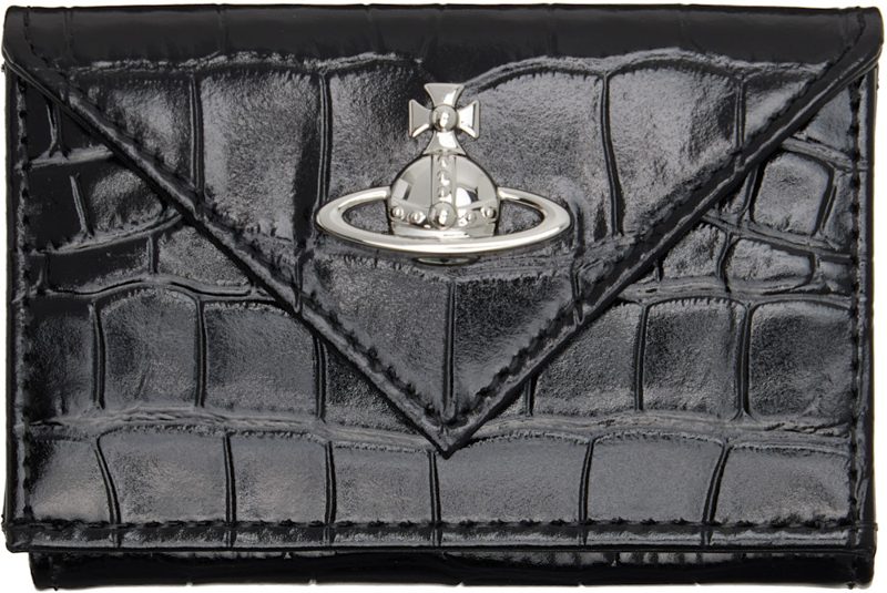 Black Envelope Billfold Wallet 262314M164017