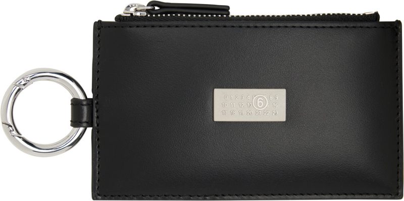 Black Numeric Zip Wallet 262188M164000