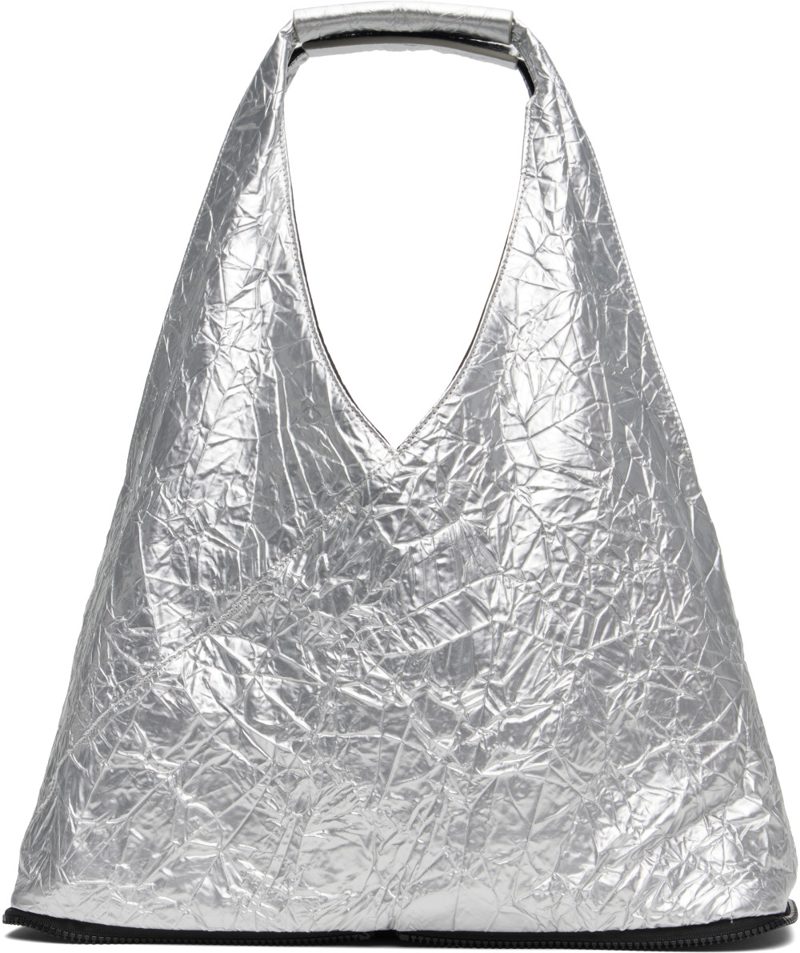 Silver Triangle Zip Pouch 262188M171002
