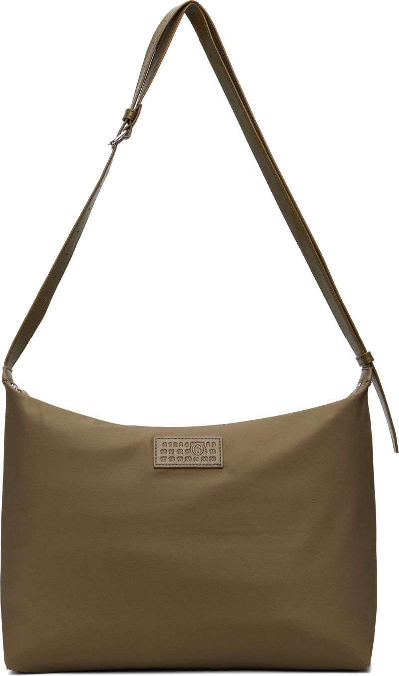 Khaki Numeric Crossbody Bag 262188M170001