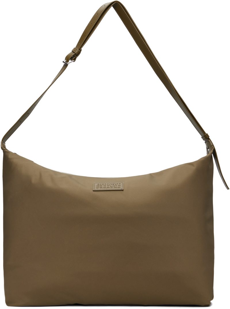 Khaki Big Numeric Crossbody Bag 262188M170003