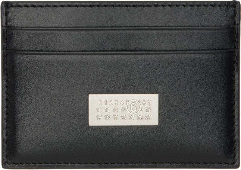 Black Leather Card Holder 262188F037000