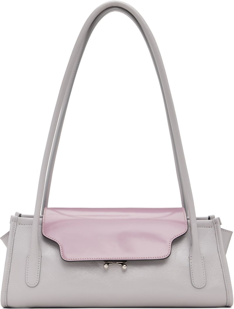 Marni Purple Leather Trunkette Bag 262379F048014