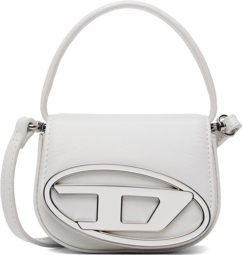 White 1DR XS-Iconic D Logo Plaque Mini Bag 262001F046004