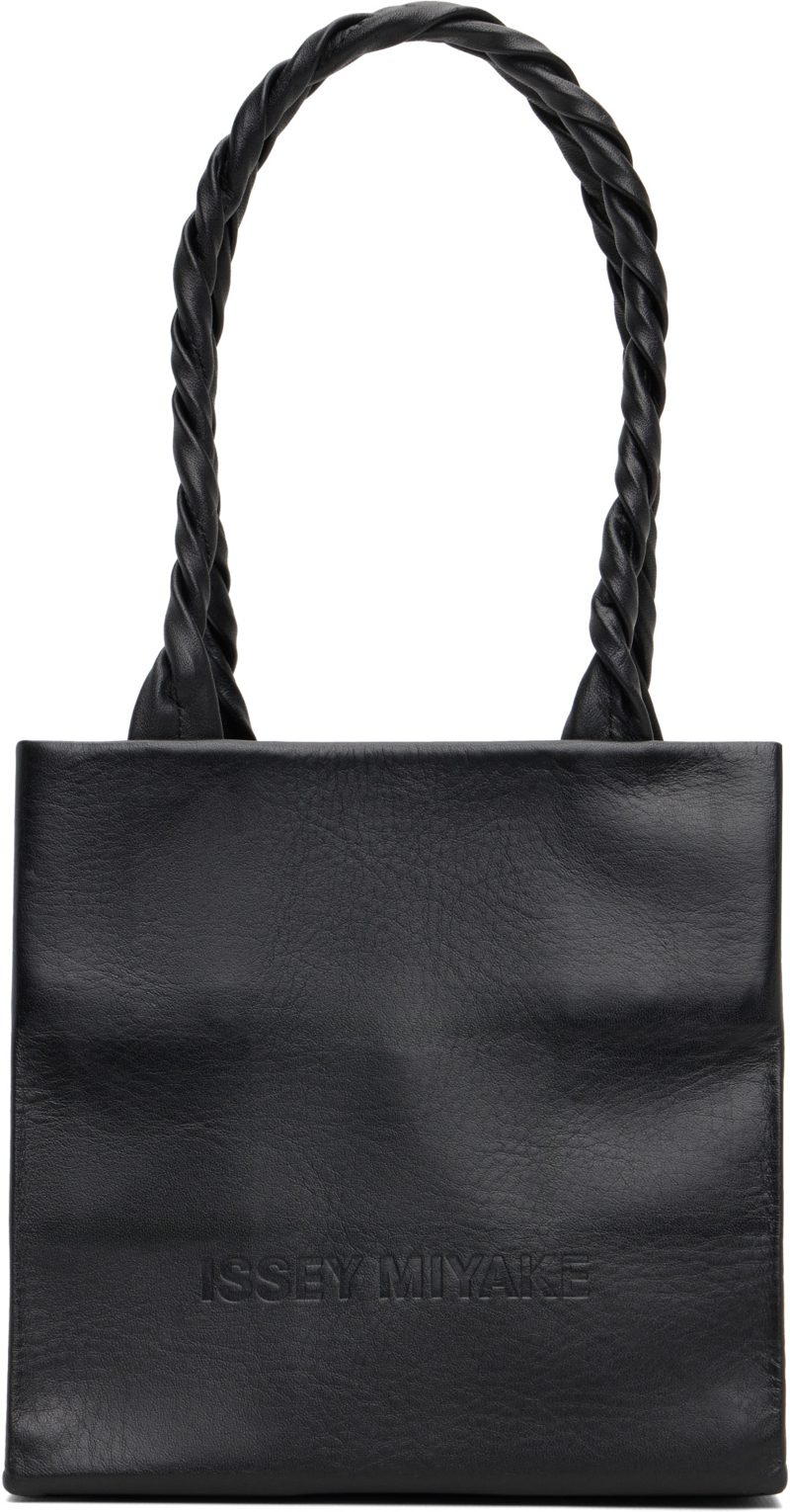 Black Leather Paper Bag 262809F046000