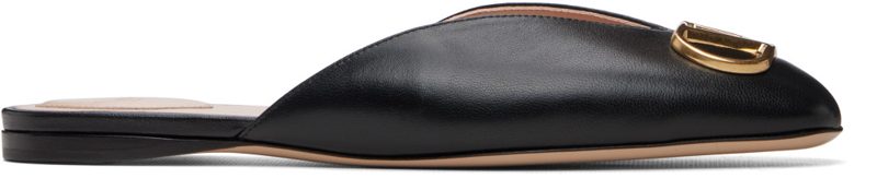 Garavani Black VLogo Signature Mule Flats 262807F121002
