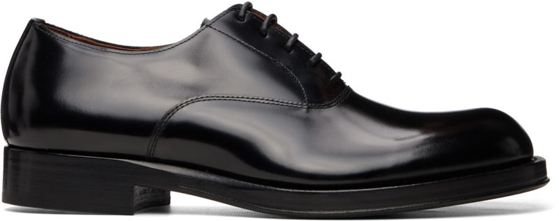 Black Calfskin Oxfords 262358M225010