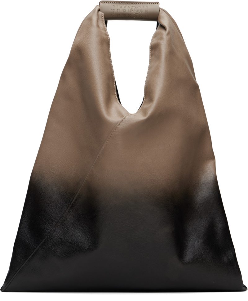 Black & Taupe Classic Small Tote 262188M172006