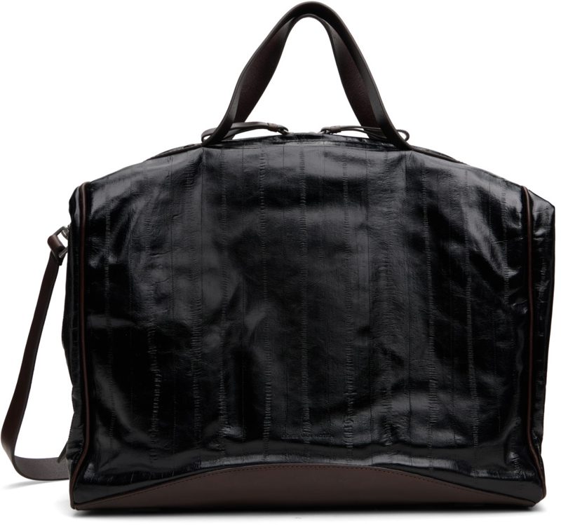 Black & Brown Leather Bag 262358M170004