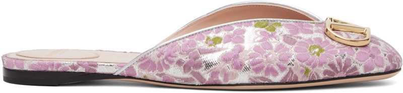 Garavani Pink VLogo Signature Slippers 262807F121005