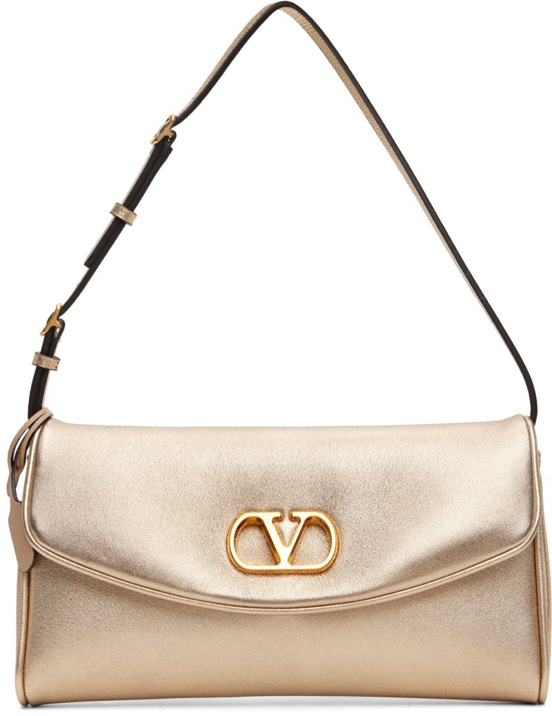 Garavani Gold DeVain Small Nappa Shoulder Bag 262807F048035