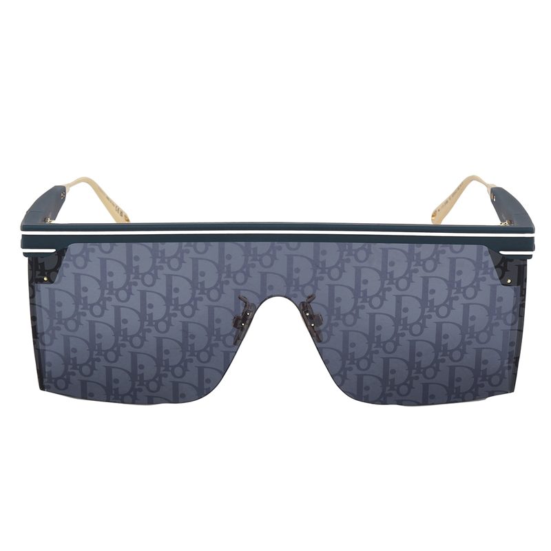 CLUB M1U Blue Logo Shield Unisex Sunglasses CD40042U 90X 00_Shiny Blue