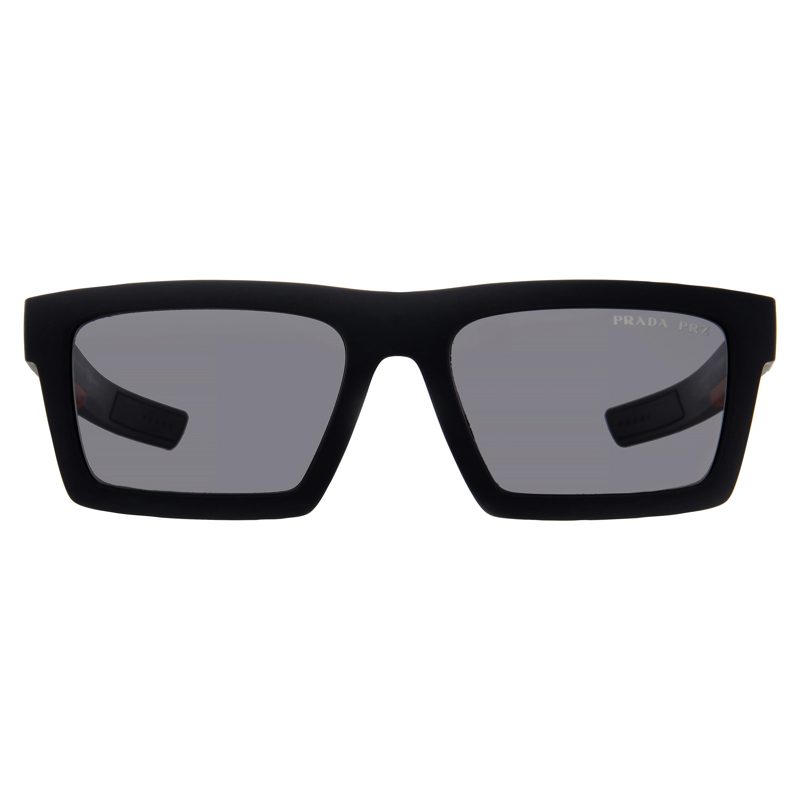 Linea Rossa Grey Rectangular Mens Sunglasses PS 02ZSU 1BO02G 55
