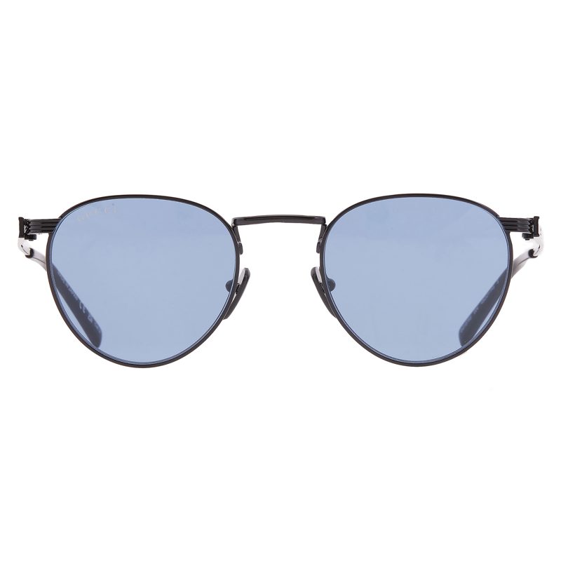 Blue Round Mens Sunglasses GG1875S 004 48