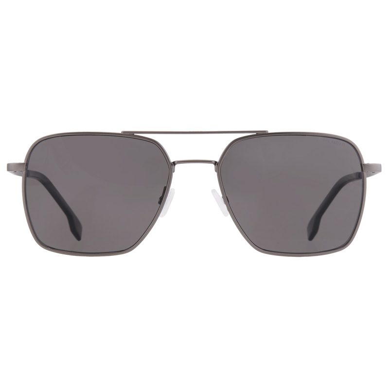 Hugo [보스] Polarized Grey Navigator Mens Sunglasses [보스] 1414/O/S 0R80/M9 57