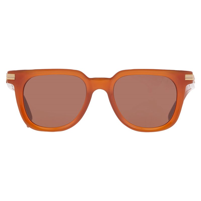 Brown Square Mens Sunglasses EZ0248 45E 50