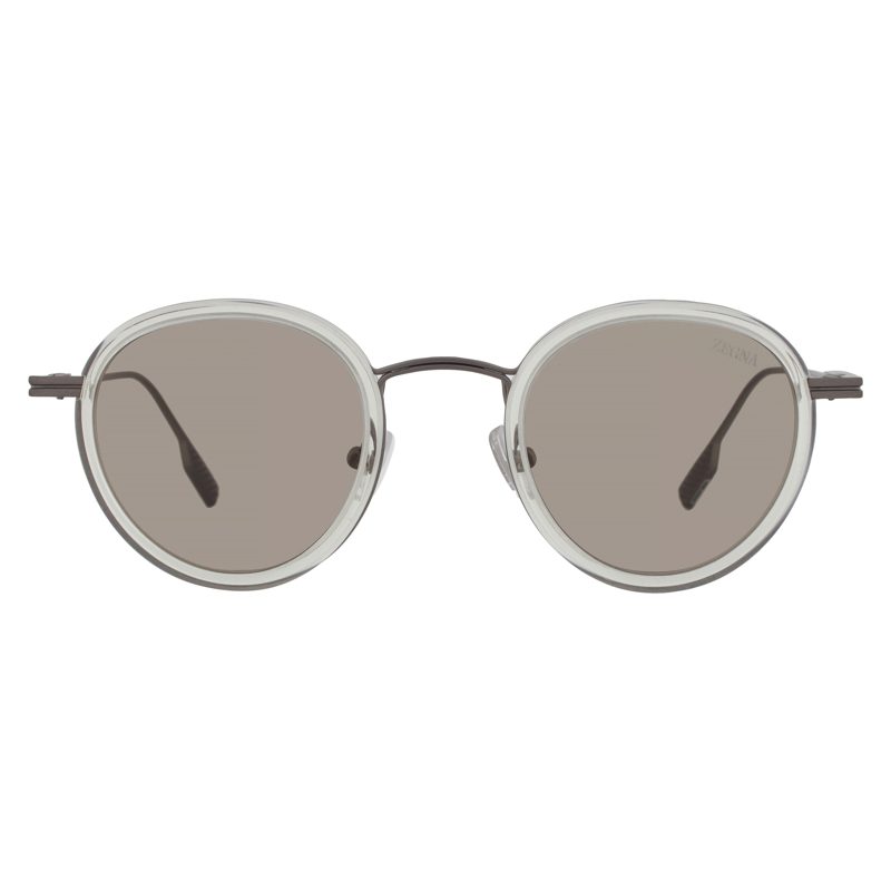 Brown Round Mens Sunglasses EZ0276 39E 46