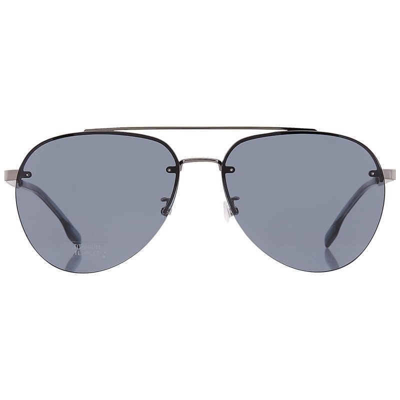 Hugo [보스] Grey Pilot Mens Sunglasses [보스] 1537/F/SK 06LB/IR 62