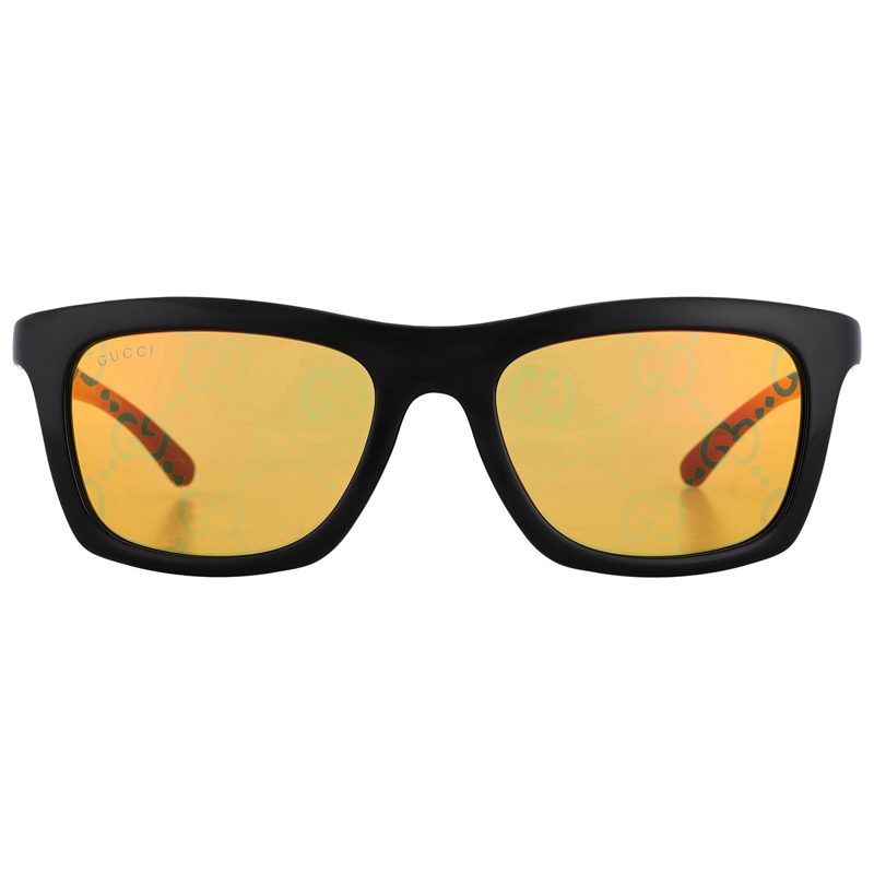 Yellow Mirror Logo Sport Mens Sunglasses GG1735S 005 54