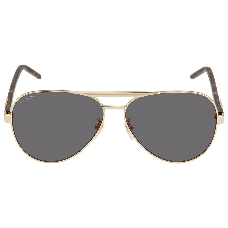 Grey Pilot Mens Sunglasses GG1163S 001 60_Gold