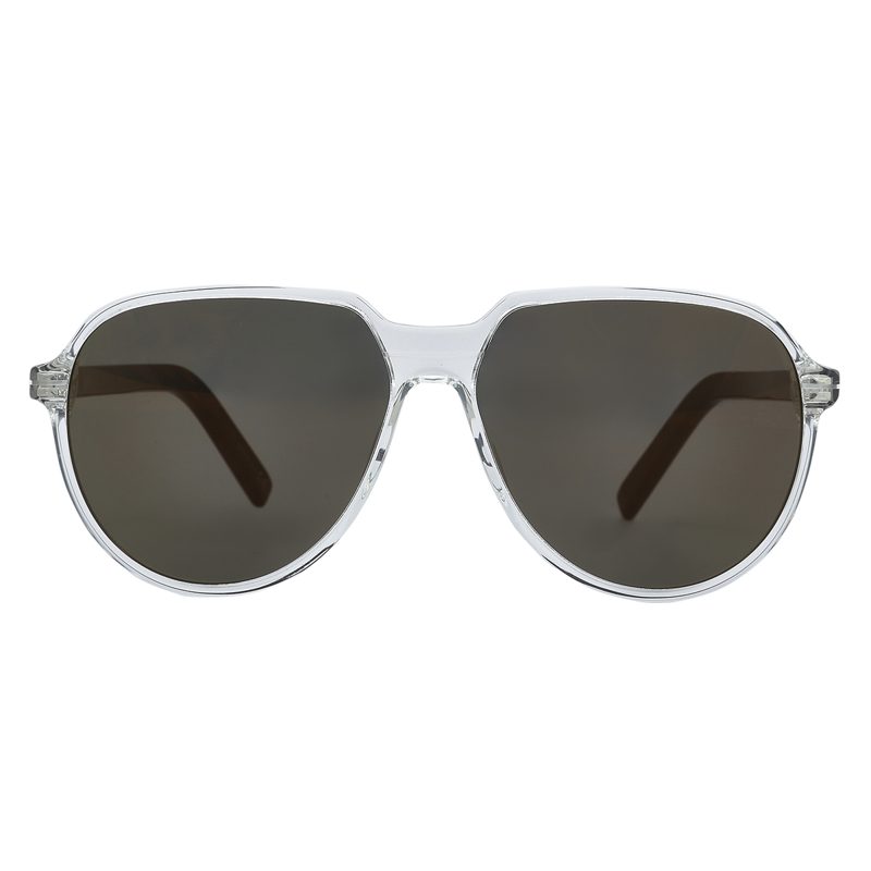 ESSENTIAL AI Brown Pilot Mens Sunglasses DM40005I 26L 58