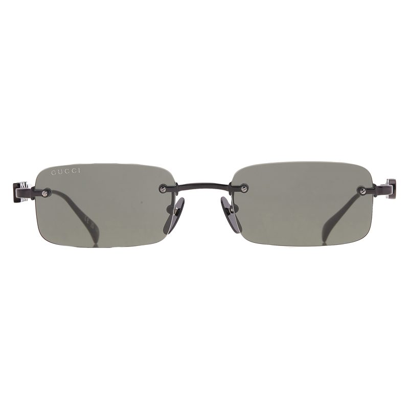 Grey Rectangular Mens Sunglasses GG1808S 001 52