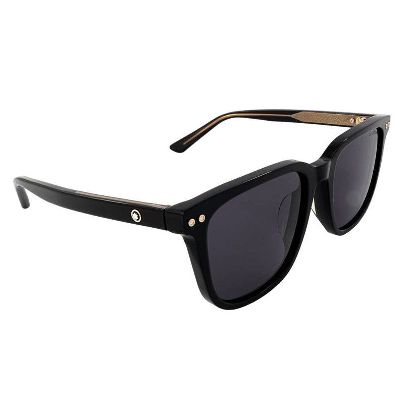 Montblanc Smoke Square Mens Sunglasses MB0258SA 001 55_Black
