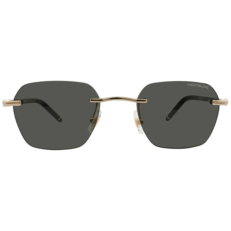 Montblanc Dark Grey Geometric Mens Sunglasses MB0270S 001 51