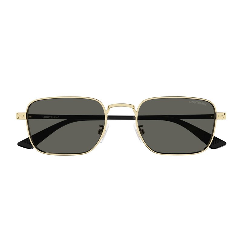 Montblanc Smoke Rectangular Mens Sunglasses MB0339S 001 53