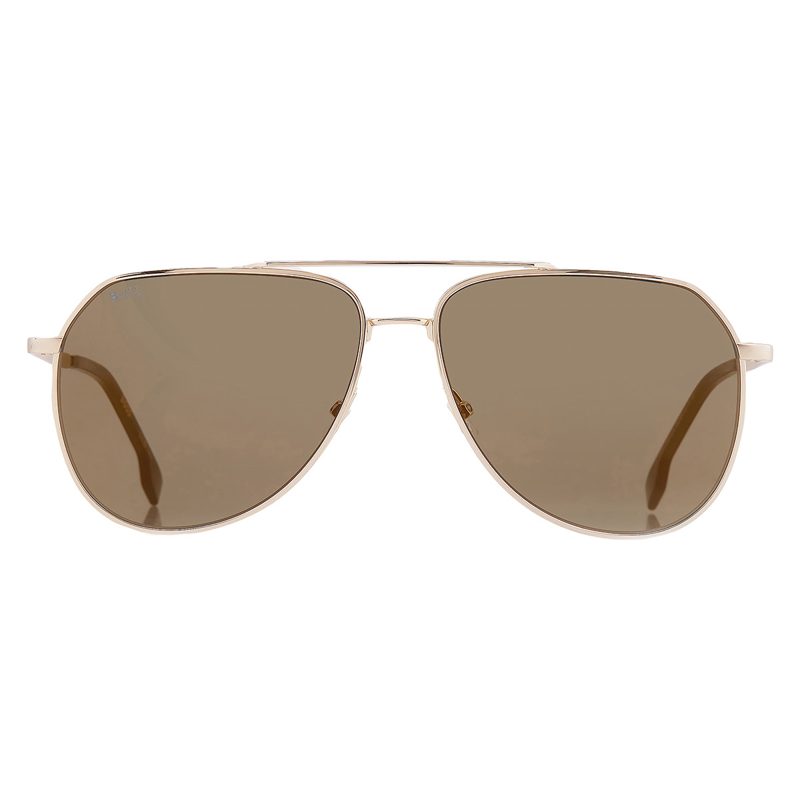 Hugo [보스] Gold Antireflex Pilot Mens Sunglasses [보스] 1447/O/S 0J5G/WM 61