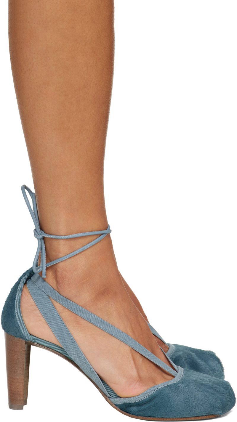 Blue Pedille Ballerina 80mm Heels 262646F122004