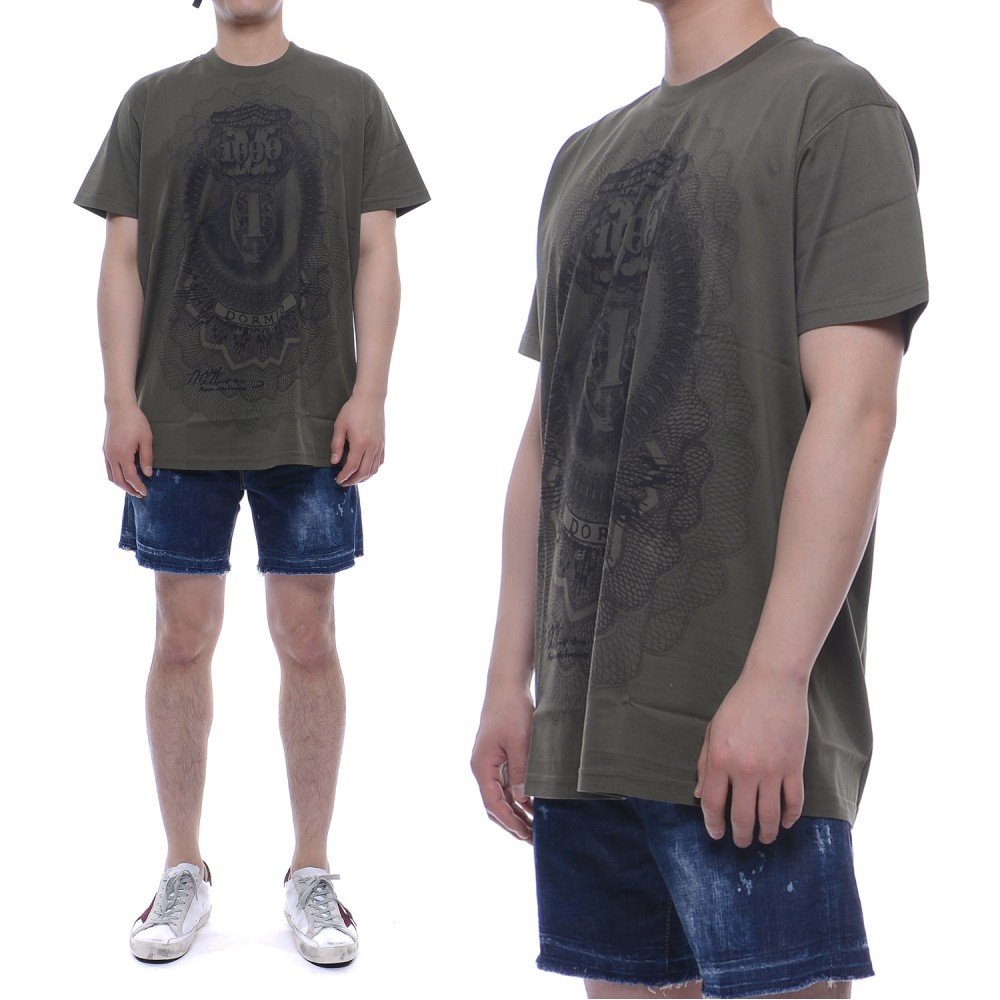 17SS 남성 달러 프린팅 CUBAN FIT 티셔츠 (17J7300651_305_17S)