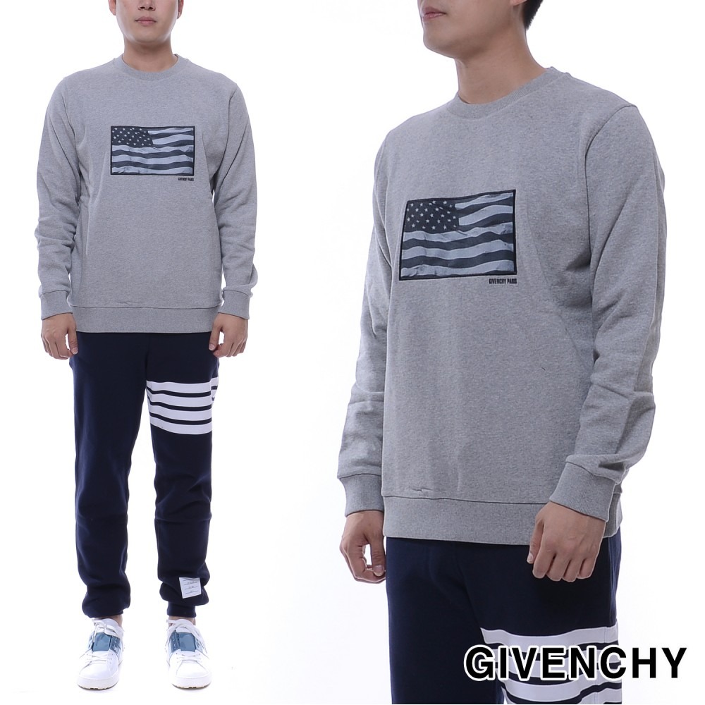 17FW Men's Stars and Stripes Printed Sweatshirt T-Shirt (17F7348653_051_17F)