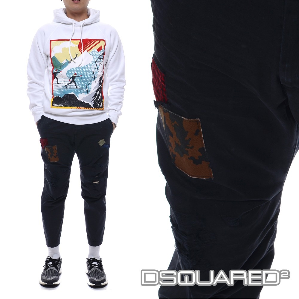 17FW 남성 빈티지 덧댐 면바지 (S74KB0060_S41794_900_17F)