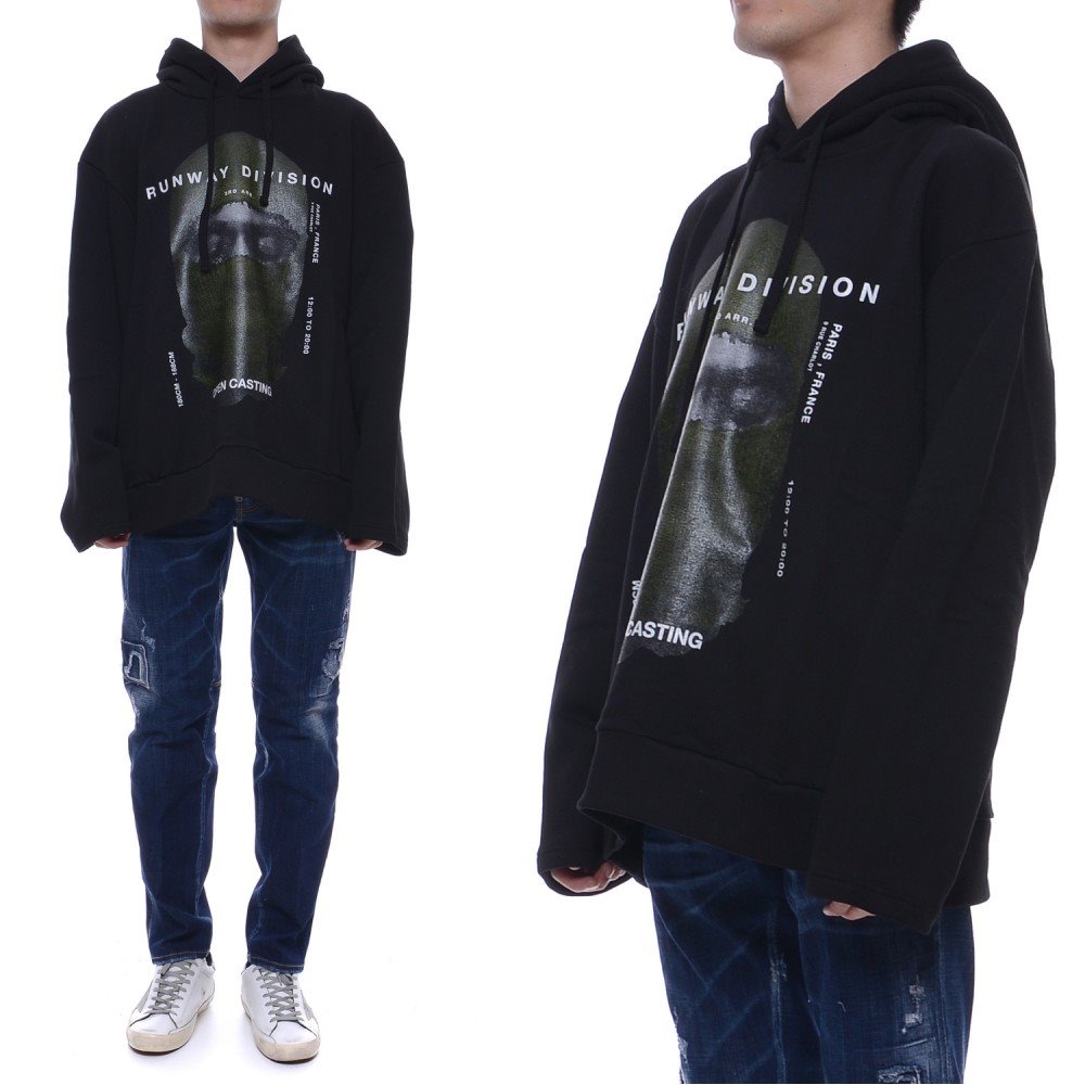 19FW 남성 칸예 마스크 후드티셔츠 (NUW19216_009_19F)