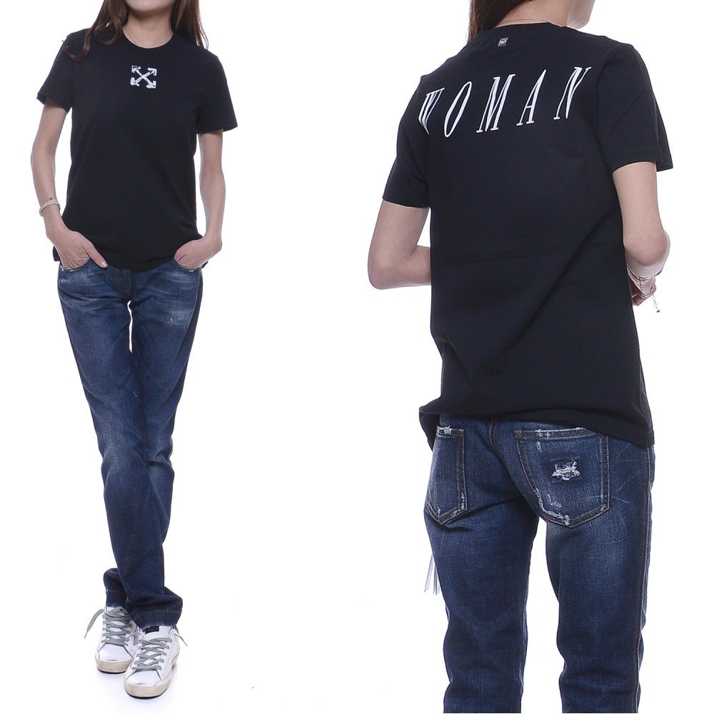 20SS 여성 애로우 반팔티 (OWAA049S20JER009_1001_20S)