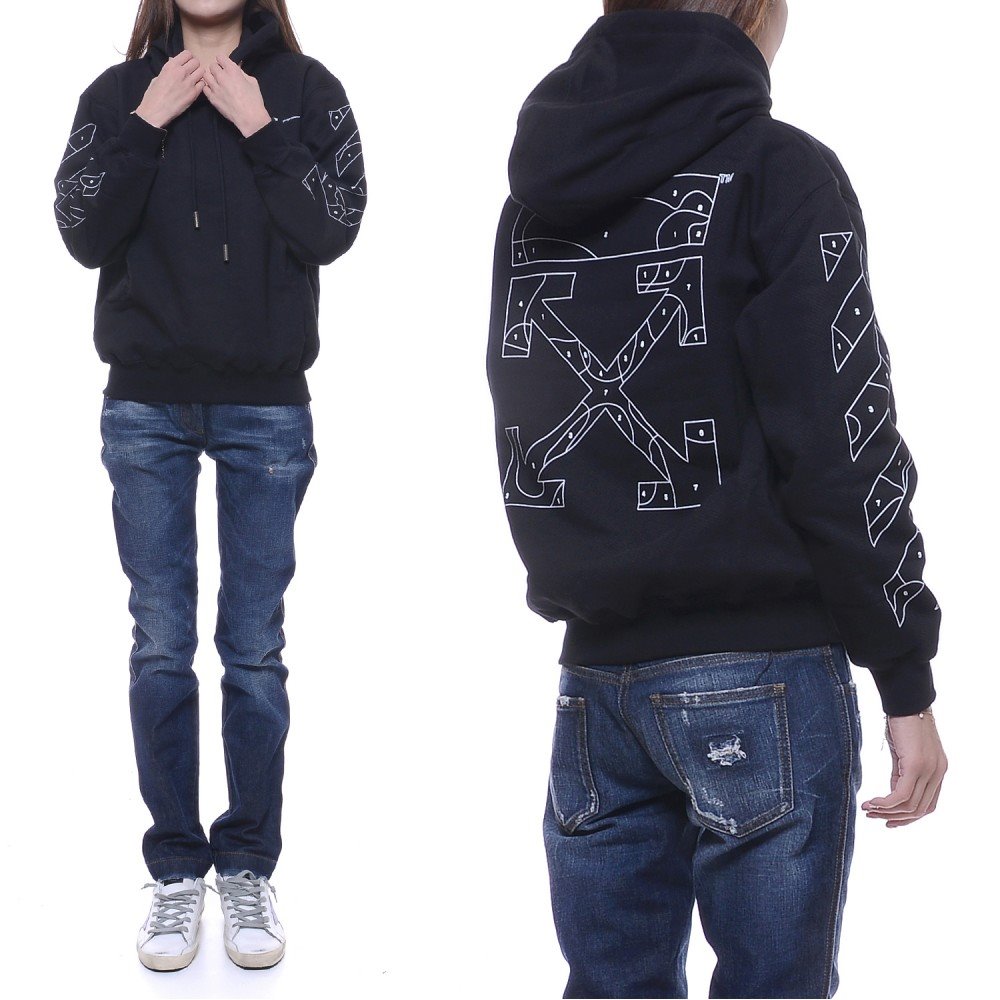 20SS 여성 애로우 후드티 (OWBB032S20FLE003_1001_20S)