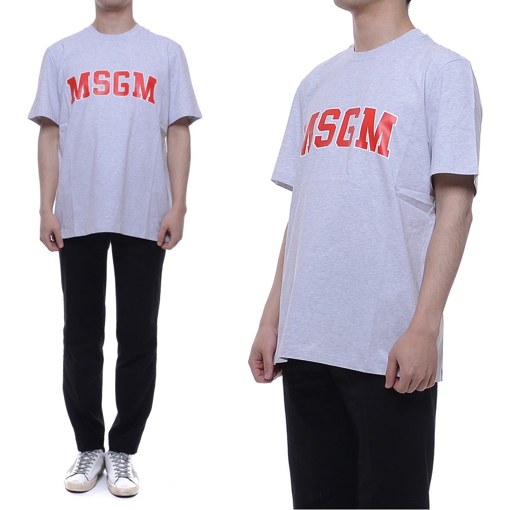 20SS Men's COLLEGE Logo Short Sleeve Tee (2840MM86_207096_94_20S)