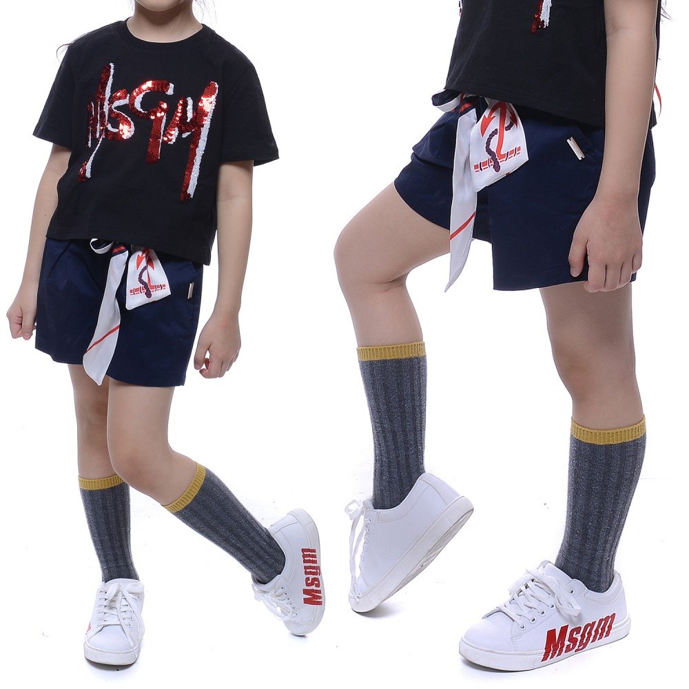 20SS MSGM Anchor Ribbon Tie Shorts (022220_060_20S)
