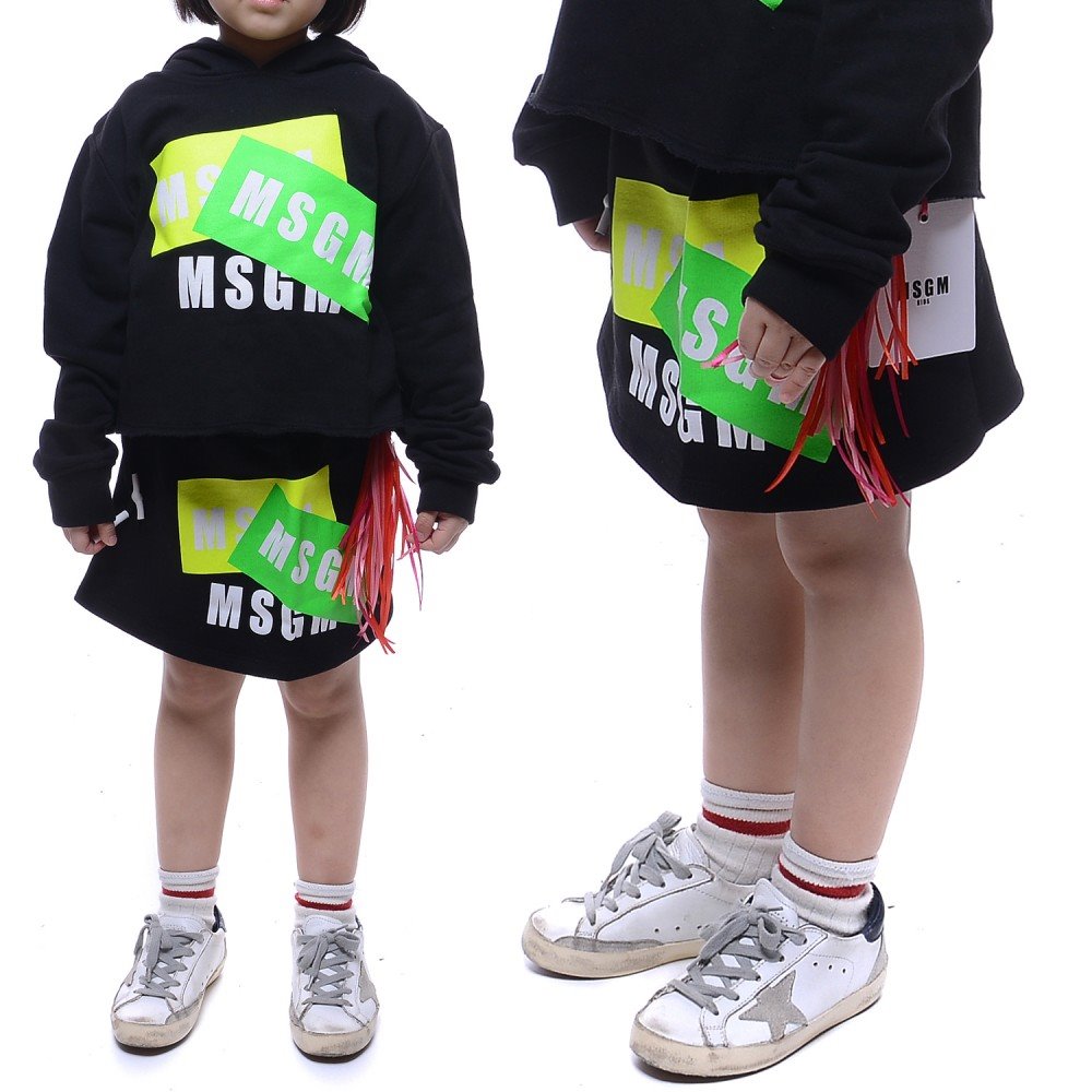 20SS MSGM Logo Skirt (022097_110_20S)